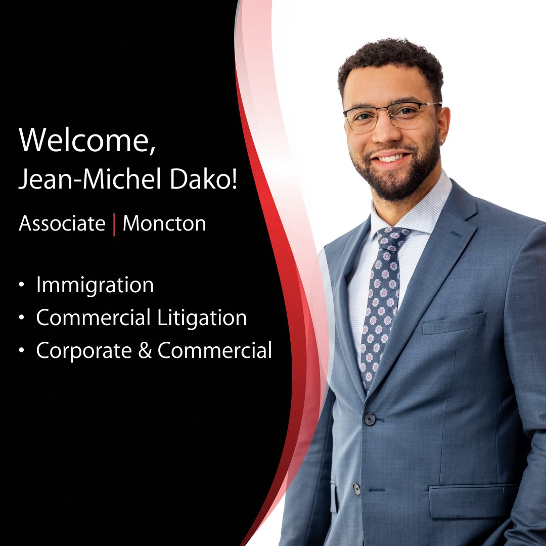We are thrilled to welcome Jean-Michel Dako to our Moncton office! ow.ly/KwEG50VBPeM