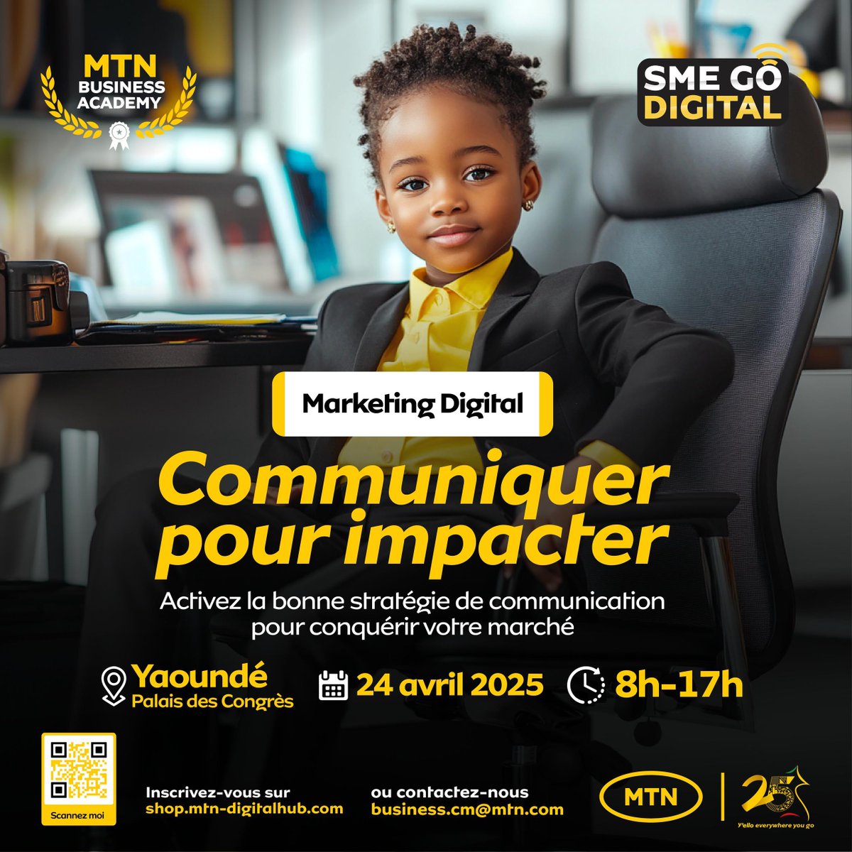Ils transforment des idées en empires ! 💼
À J-7 de la #MTNBusinessAcademy, découvrez des experts en IA, Marketing Digital &amp; Finance Structurée.
Leurs méthodes feront décoller votre business ! 🚀
#Leadership #SMEGoDigital #LeBusinessEnMieux