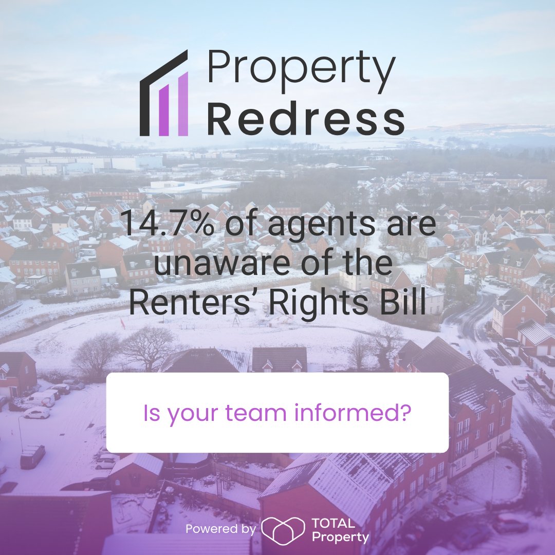 📖 While most agents are aware of the Renters’ Rights Bill, 14.7% remain uninformed. Is your team prepared for the legislative changes ahead?

👉 Read the full survey report now: bit.ly/4jRHpmU