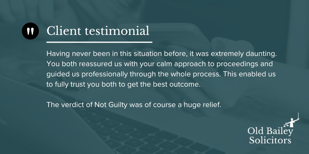 Old Bailey Solicitors (@oldbaileysols) on Twitter photo Huge thanks for this kind client feedback. Facing legal proceedings can be overwhelming. We're proud that <a href="/RodHayler/">Rod Hayler</a> and Brian Aldred could provide not only strong legal expertise but also reassurance and professionalism every step of the way.
Learn more: oblaw.co.uk/client-testimo… Huge thanks for this kind client feedback. Facing legal proceedings can be overwhelming. We're proud that <a href="/RodHayler/">Rod Hayler</a> and Brian Aldred could provide not only strong legal expertise but also reassurance and professionalism every step of the way.
Learn more: oblaw.co.uk/client-testimo…