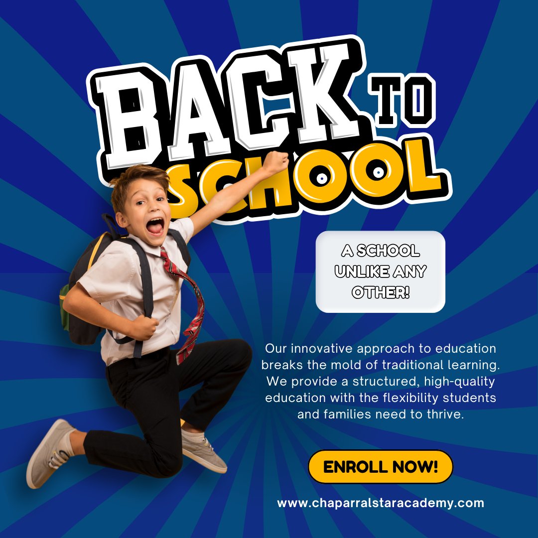 Our innovative approach to education breaks the mold of traditional learning. We provide a structured, high-quality education with the flexibility students and families need to thrive.

🔎 See why families choose Chaparral Star Academy. Visit chaparralstaracademy.com today!
