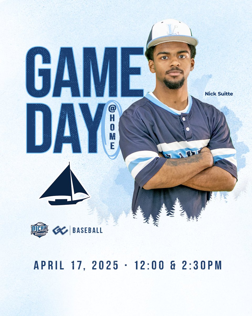 GarrettLakers's tweet photo. It's GAME DAY ⚾⚓ 
🆚 Chesapeake College
🗓 Thurs. 4/17
⏰ 12:00 PM &amp; 2:30 PM
📍 McHenry, MD

#garrettlakers #lakernation #GCBaseball #njcaabaseball #juco https://t.co/TfHGnEtywY