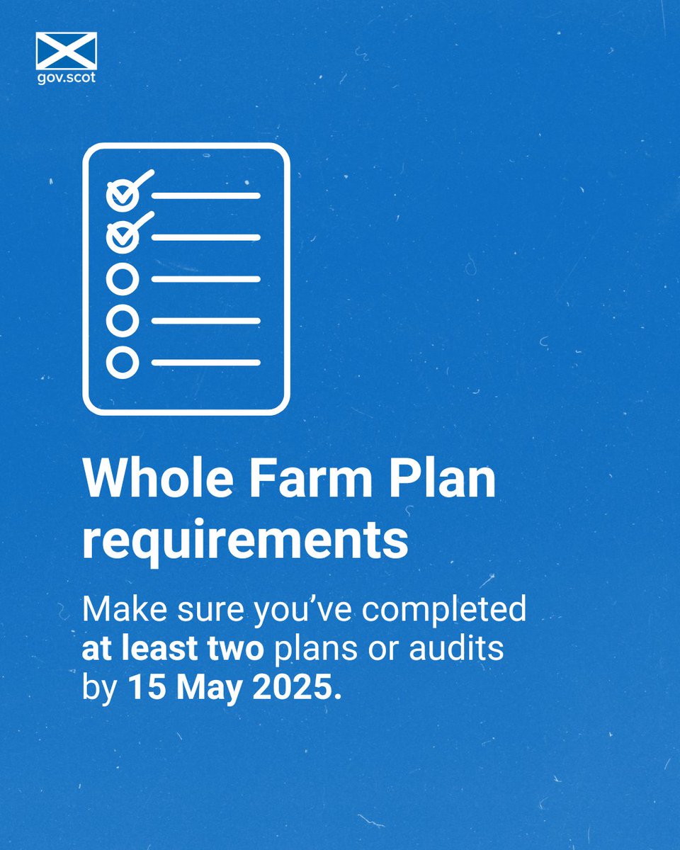 Not started your Whole Farm Plan?

There's still time.

Read our guide to getting ready: ruralpayments.org/news-events/th…