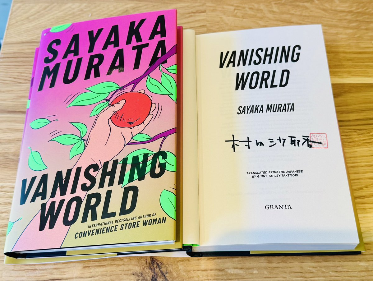 Fox Lane Books 🦊 (@foxlanebooks) on Twitter photo We’re very excited about this one!
🍎🍃
#SIGNED & stamped copies of Vanishing World by <a href="/sayakamurata/">村田沙耶香 Sayaka Murata</a> (tr by Ginny Tapley Takemori)
🍃🍎
It’s not out until next week but you can pre-order a copy today (link in comments)
#VanishingWorld #SayakaMurata #BookTok #BookTwitter We’re very excited about this one!
🍎🍃
#SIGNED & stamped copies of Vanishing World by <a href="/sayakamurata/">村田沙耶香 Sayaka Murata</a> (tr by Ginny Tapley Takemori)
🍃🍎
It’s not out until next week but you can pre-order a copy today (link in comments)
#VanishingWorld #SayakaMurata #BookTok #BookTwitter