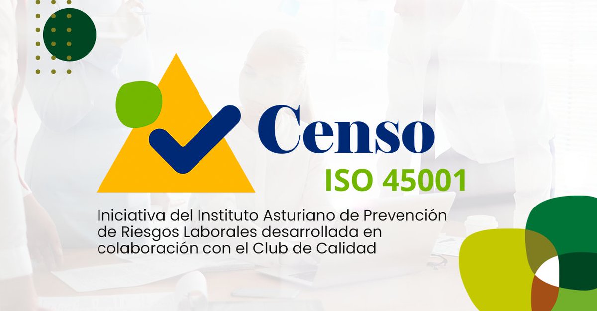 El Censo de Empresas Certificadas con la norma #ISO45001 en #Asturias es una iniciativa del <a href="/IAPRL_AST/">iaprl_ast</a>  desarrollada en colaboración con el Club. 

Con esta herramienta podrás consultar el censo de empresas certificadas y los informes anuales: f.mtr.cool/mdiqccqrnb