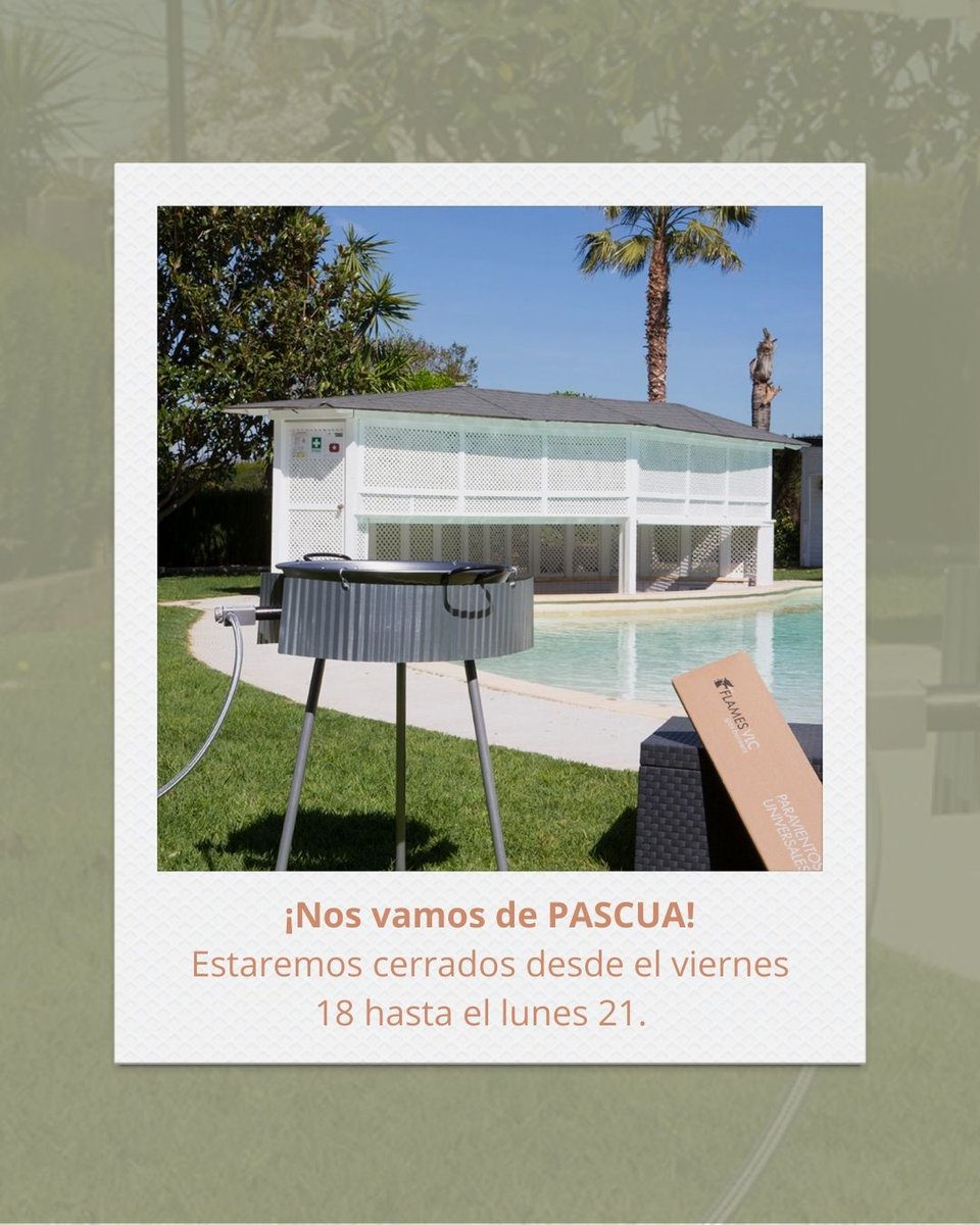 🎉¡Nos vamos de #Pascua!🎉

Estaremos cerrados desde el viernes 18 hasta el lunes 21 de abril por vacaciones de Pascua.

Os deseamos unas felices fiestas de Semana Santa. ¡Que las disfrutéis!😊
