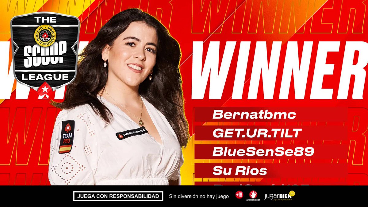 El Team <a href="/FROGY016/">Frogy ♠️</a> remonta en el último suspiro y conquista la SCOOP League <a href="/PokerStarsSpain/">PokerStars España</a> 🏆

▫️El Team Frogy16 se proclama campeón de la SCOOP League con suspense y un final de película. Los equipos de <a href="/and1ero/">alexromerole</a> y <a href="/WilloelPillo/">Willo</a> completaron el podio.

📰poker-red.com/noticias/el-te…