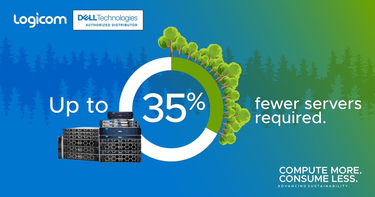 LogicomDisti's tweet image. With Dell Technologies, businesses can achieve more with up to 35% fewer servers, cutting energy consumption, reducing costs, and contributing to a more sustainable future. 

📩 Find out more!  Get in touch today: info.ae@logicom.net

#DellTechnologies #Sustainability #GreenIT