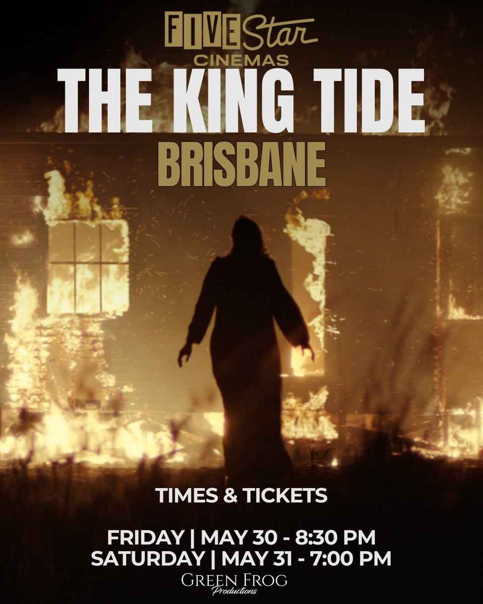 The King Tide is coming to Brisbane! 
After sold-out screenings in Newcastle &amp; Sydney, we’re thrilled to bring this film to Brisbane for two nights only at New Farm Cinemas!

📅 Friday, May 30 – 8:30 PM
📅 Saturday, May 31 – 7:00 PM

Visit: fivestarcinemas.com