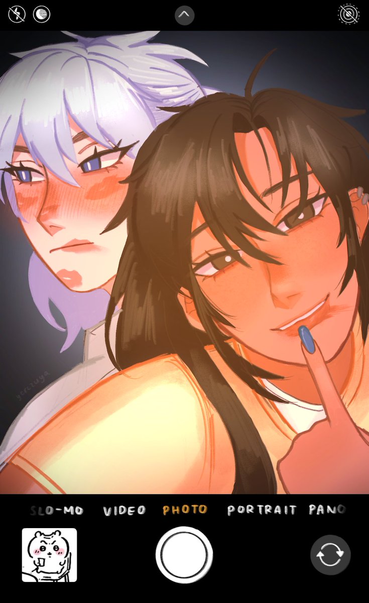ycrczuya's tweet photo. day 4: camera
guess the lipstick wasnt stainproof after all 🤷🤷💋💋 (LONG TIME NO SHIGUANG YURI)
#ShiguangFluffWeek2025 #LinkClick #时光代理人 https://t.co/yWgNkUW0fa