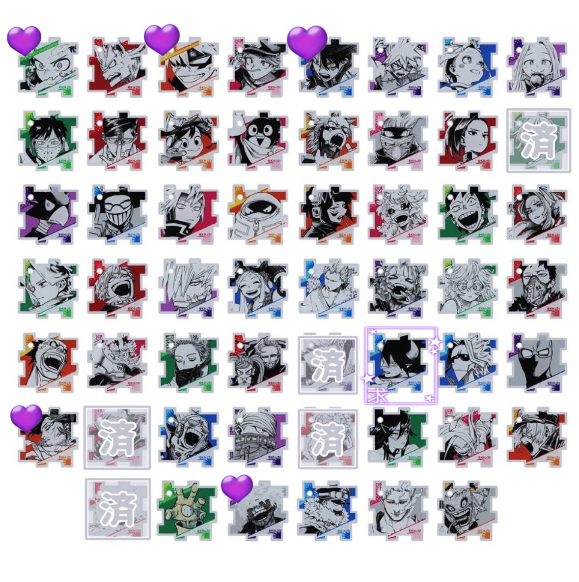 【交換】ヒロアカ 原画展 箔押しクリアカードコレクション アクリルパズル アクリル“X”フィギュア

譲：天喰 以外 or 定価+送料
求：天喰

※友人代行分(6/29 当選済)
   現地購入or特別通販

⚠️各画像ALTご確認下さい

ff外からもお気軽にお声がけください🌸