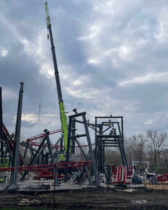 VHCoasters's tweet image. Construction of the new Zamperla Twister Coaster is underway at Kaleidoscope Park in Belgorod, Russia.

The ride is a clone of 2023&apos;s Wild Mouse at Cedar Point.