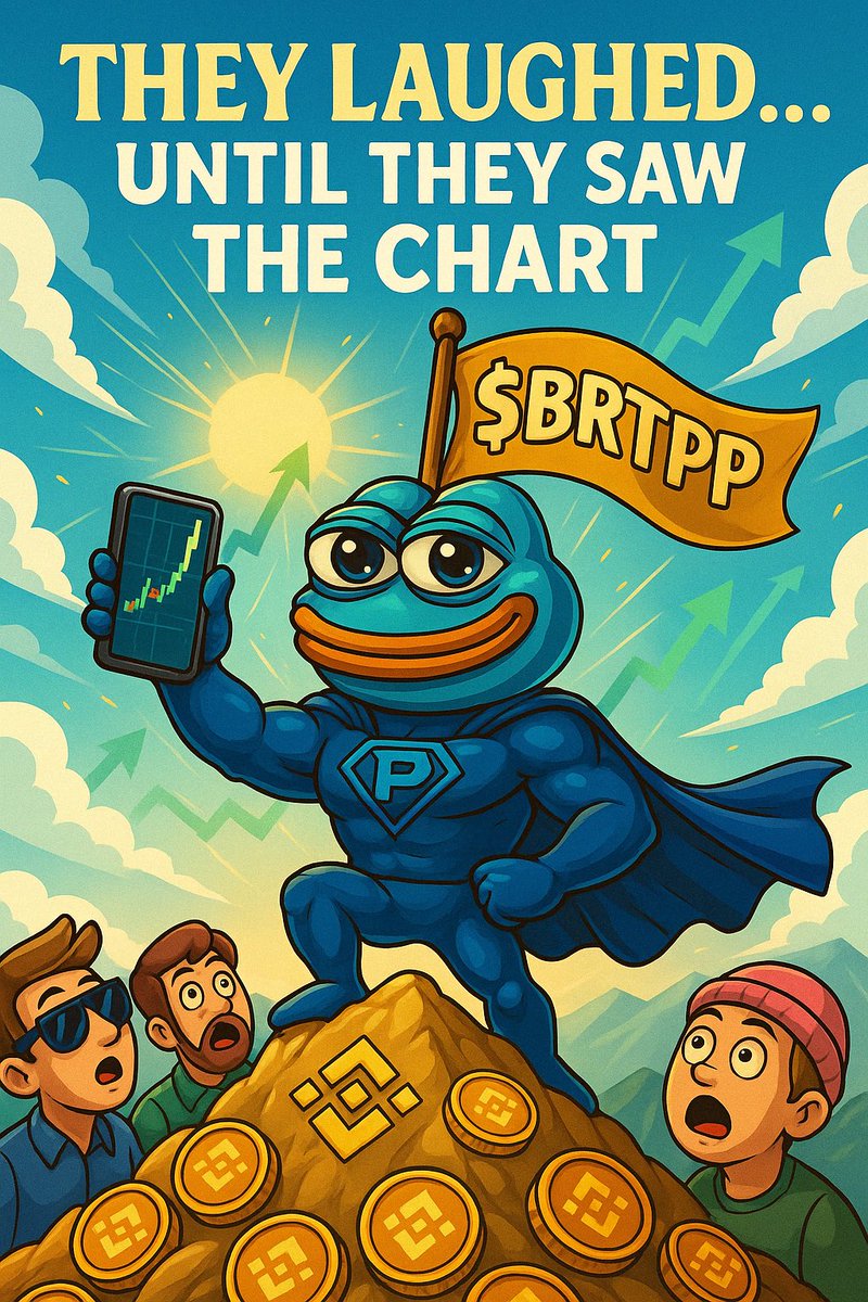 BrettPepeCoin's tweet photo. They laughed…
Until $BRTPP climbed the mountain.
Now they’re watching from the bottom — while BrettPepe plants the flag at the top.

The meme is real. The chart is vertical.
The community is unmatched.
You’re still early… but not for long.

Join the climb. Be $BRTPP.

#BrettPepe #BRTPP #MemeCoinSeason #CryptoVibes #BinanceSmartChain
#WAGMI #DeFiKing #FromZeroToHero #BullishAF #Next100x
#CryptoTwitter #BSCGems #MemeArmy #FOMOisReal 🐸📈🚀