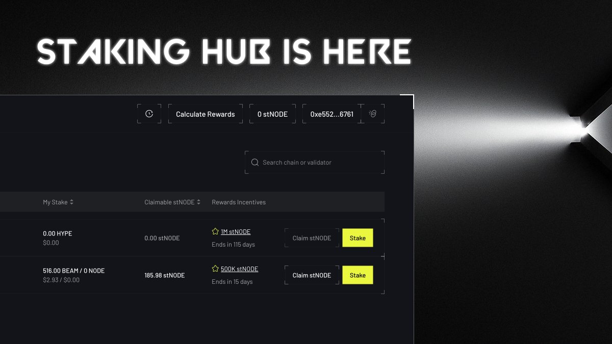 Ever felt like your staking experience was a little too clunky?

That's about the change.

Introducing the Staking Hub: a new way to stake across multiple Proof-of-Stake networks from one simple interface.

No infrastructure. No technical setup. Just connect and stake.

Explore