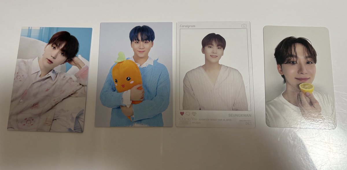 ____gksnfs2's tweet photo. SEVENTEEN セブチ 過去 トレカ 交換

«譲» ドギョム スングァン バーノン 

«求»ウォヌ ジョンハン

大阪 4/27 ペンミ 手渡し優先 郵送も可

同種希望ですが異種も検討します！
お気軽にお声掛けください🙇🏻‍♀️

#SEVENTEEN  #セブチ交換  #過去トレカ https://t.co/WSh8g0v2s1