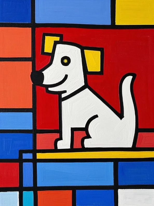 The tail gently swept across the undried fluorescence, leaving a mysterious mark