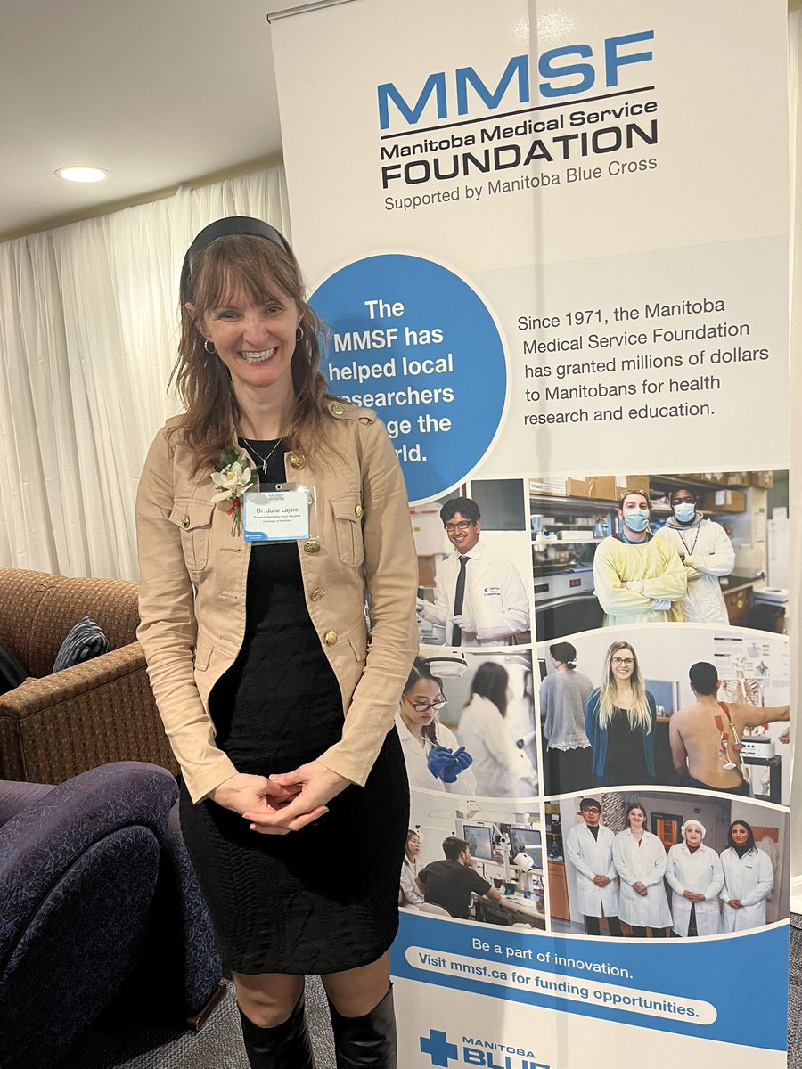 UofMMedMicro's tweet image. Congratulations to Dr Julie Lajoie who was awarded a Manitoba Medical Services Foundation grant and the Kerry Bittner communication award on April 16th. Well done Julie and appreciation to MMSF for funding early career investigators at such crucial part of their careers.