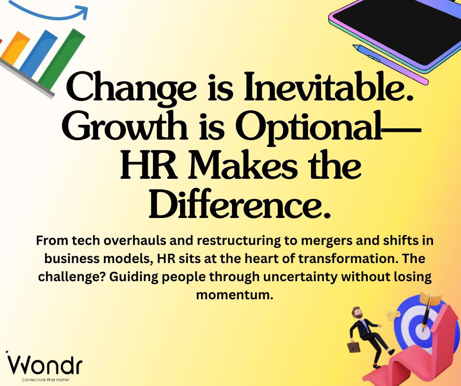WondrOfficial's tweet photo. Change is messy, but growth? That’s where the magic happens ✨ HR is the heartbeat of transformation—guiding teams, shaping culture, and making the future work 💼💡

#FutureOfWork #Vibe25HR https://t.co/jjbeNlTlT8