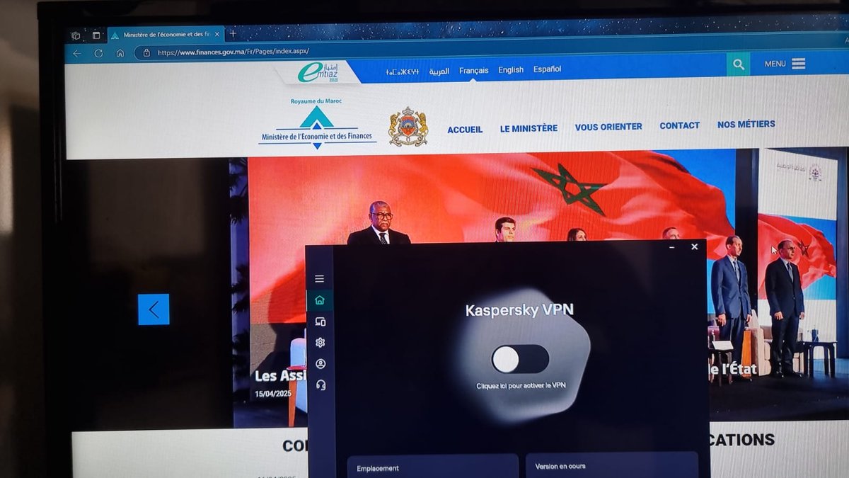 ECSI_MA's tweet photo. 🔒 En raison d’attaques massives, quelques sites officiels marocains sont temporairement inaccessibles depuis l’étranger.
Une mesure préventive pour protéger les systèmes et les données sensibles.
#cybersécurité #Maroc #infosec https://t.co/doADAl6L6y