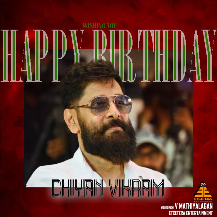 "Wishing a very Happy Birthday to an amazing person <a href="/chiyaan/">Vikram</a> ! May this year bring you success, happiness, and fulfillment."  

#HBDChiyaanVikram