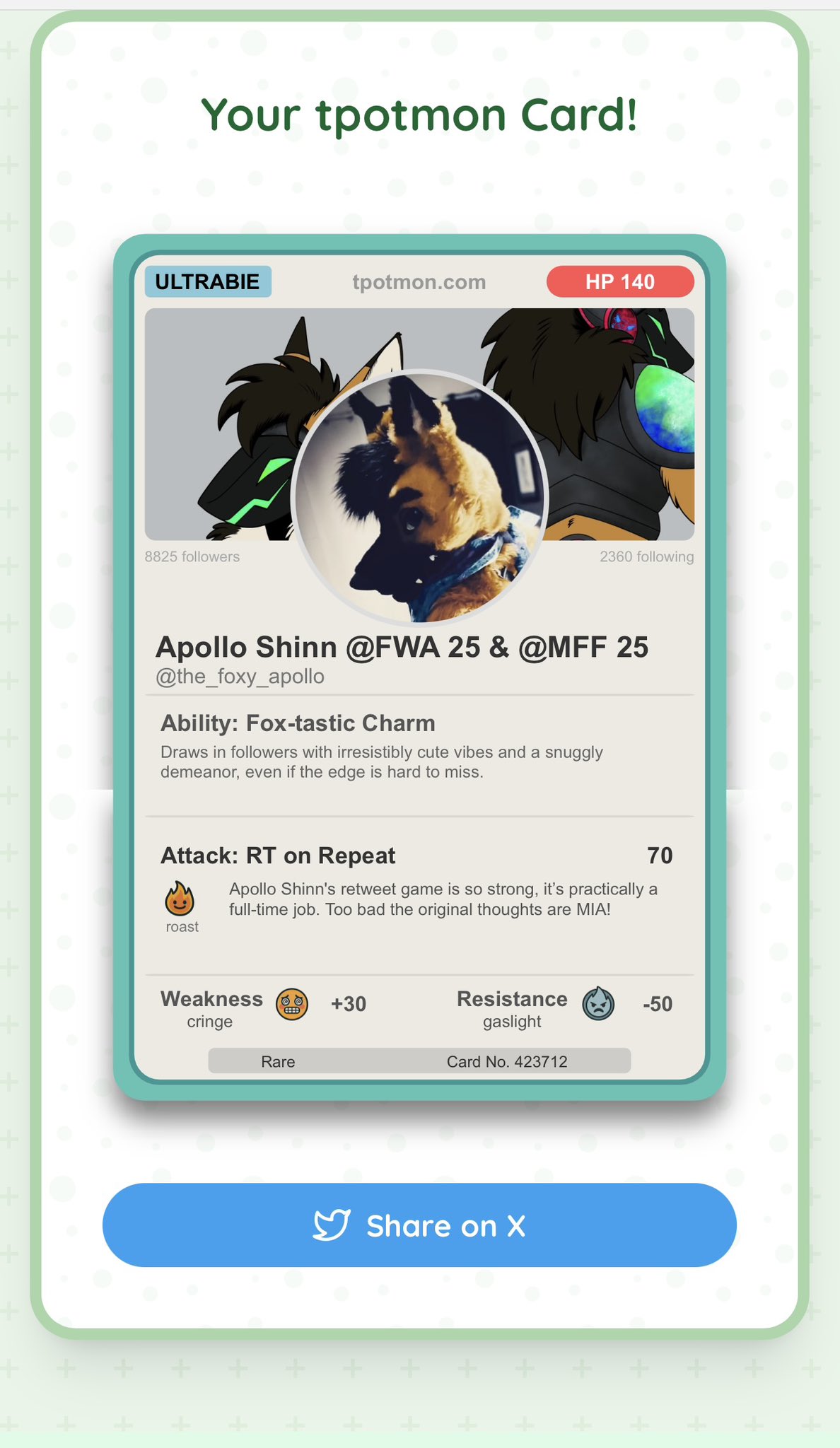 Apollo Shinn @FWA 25 & @MFF 25 (@The_Foxy_Apollo) / X Apollo Shinn @FWA 25 & @MFF 25 (@The_Foxy_Apollo) / X