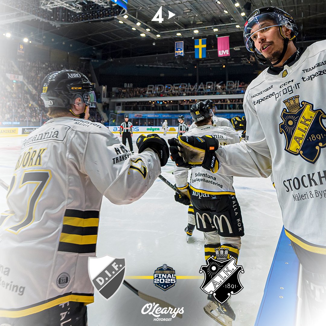 AIKishockey's tweet photo. 🖤💛| 𝐌𝐚𝐭𝐜𝐡𝐝𝐚𝐠

Vårt svartgula lag jagar kvittering i finalserien. Nedsläpp 15.00.

Framåt Gnaget! https://t.co/FqmgIcLqSf