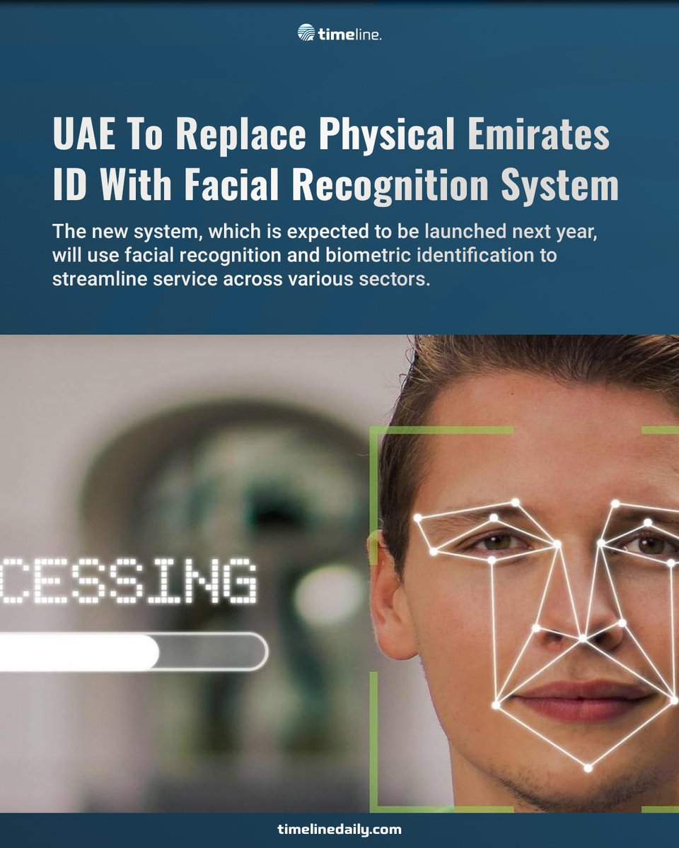 timelinelatest's tweet image. Embarking on an accelerated technological journey, the #UAE government is in discussions to introduce an alternative #digitalidentification system that is meant to enhance efficiency and progress. With the incorporation of technology, the residents will not have to provide any…