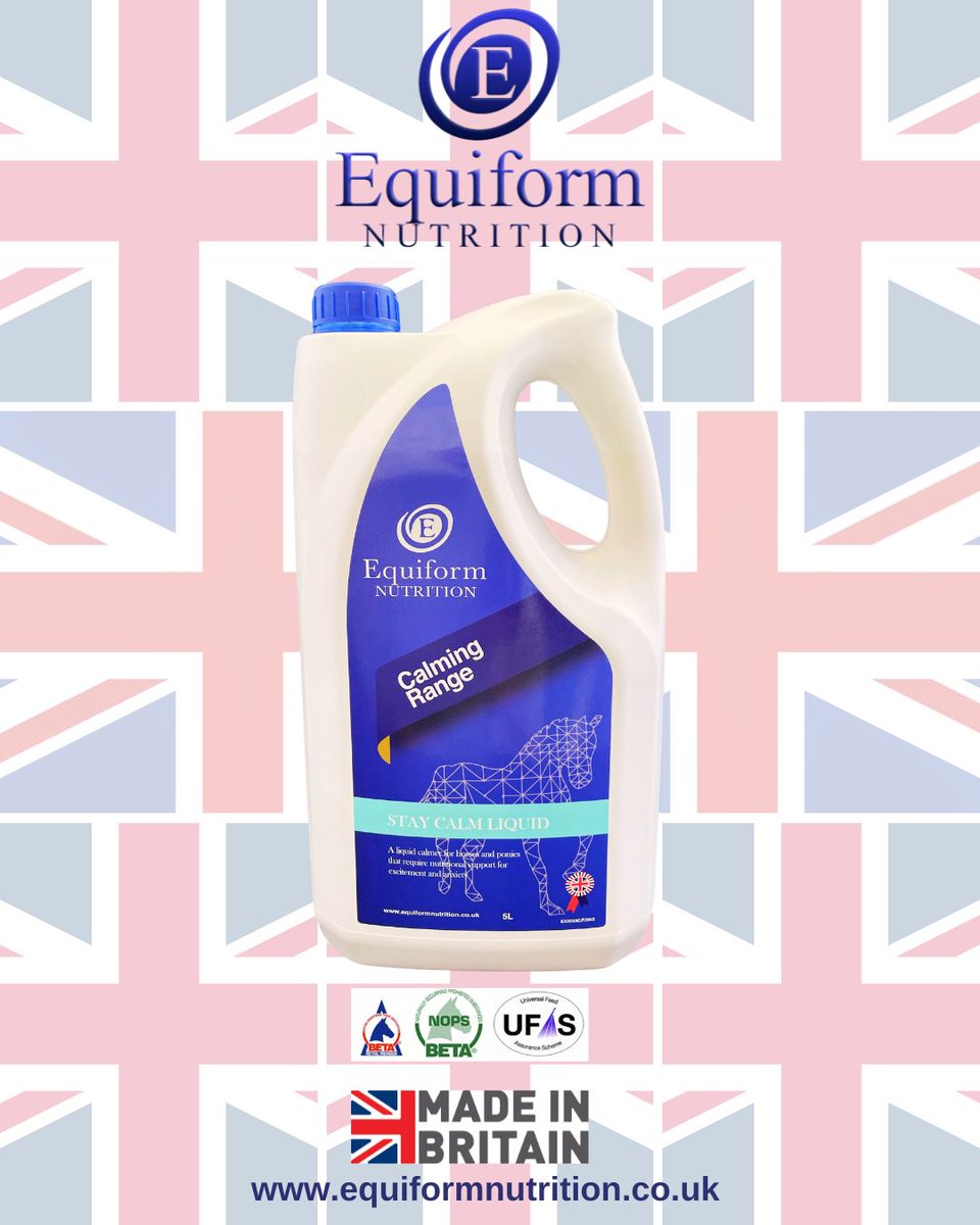 equiform's tweet image. Stay Calm is the ideal choice for horses prone to stress or tension. 

✅ Promotes calm behaviour
✅ Supports the nervous system
✅ Won’t compromise performance