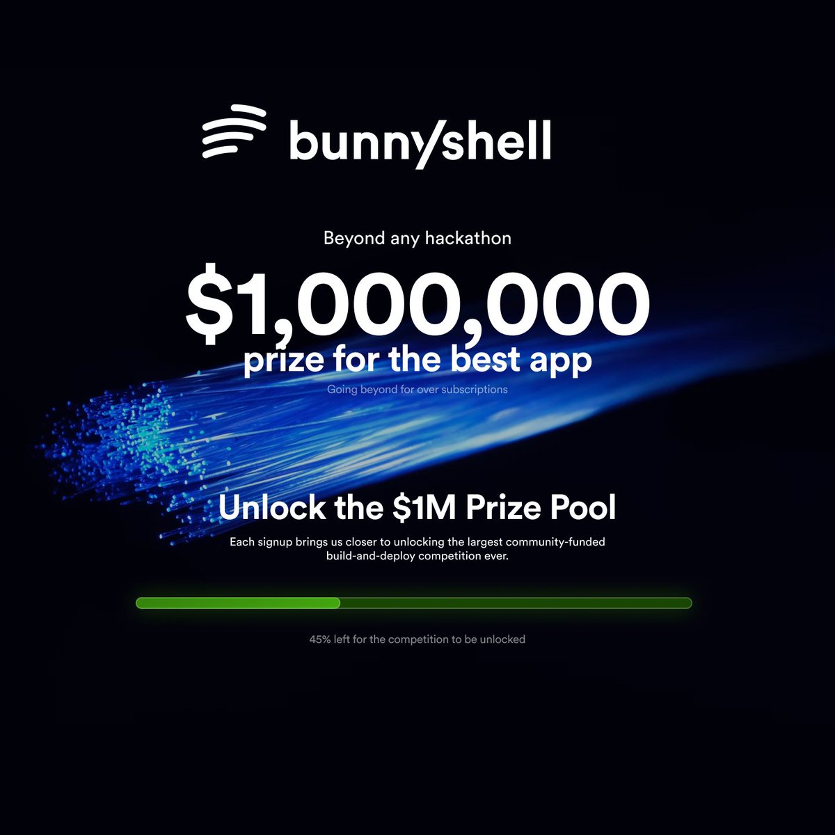 Alin Dobra (@dobralin) on Twitter photo 🐣 This Easter, follow the white rabbit <a href="/bunnyshell_eaas/">Bunnyshell</a> .
We just launched the wildest engineering competition ever: #BunnyHunt - and it’s the biggest thing we’ve ever done.
💸 $1,000,000 up for grabs.
Yes. One. Million. Dollars.
🧵👇 🐣 This Easter, follow the white rabbit <a href="/bunnyshell_eaas/">Bunnyshell</a> .
We just launched the wildest engineering competition ever: #BunnyHunt - and it’s the biggest thing we’ve ever done.
💸 $1,000,000 up for grabs.
Yes. One. Million. Dollars.
🧵👇