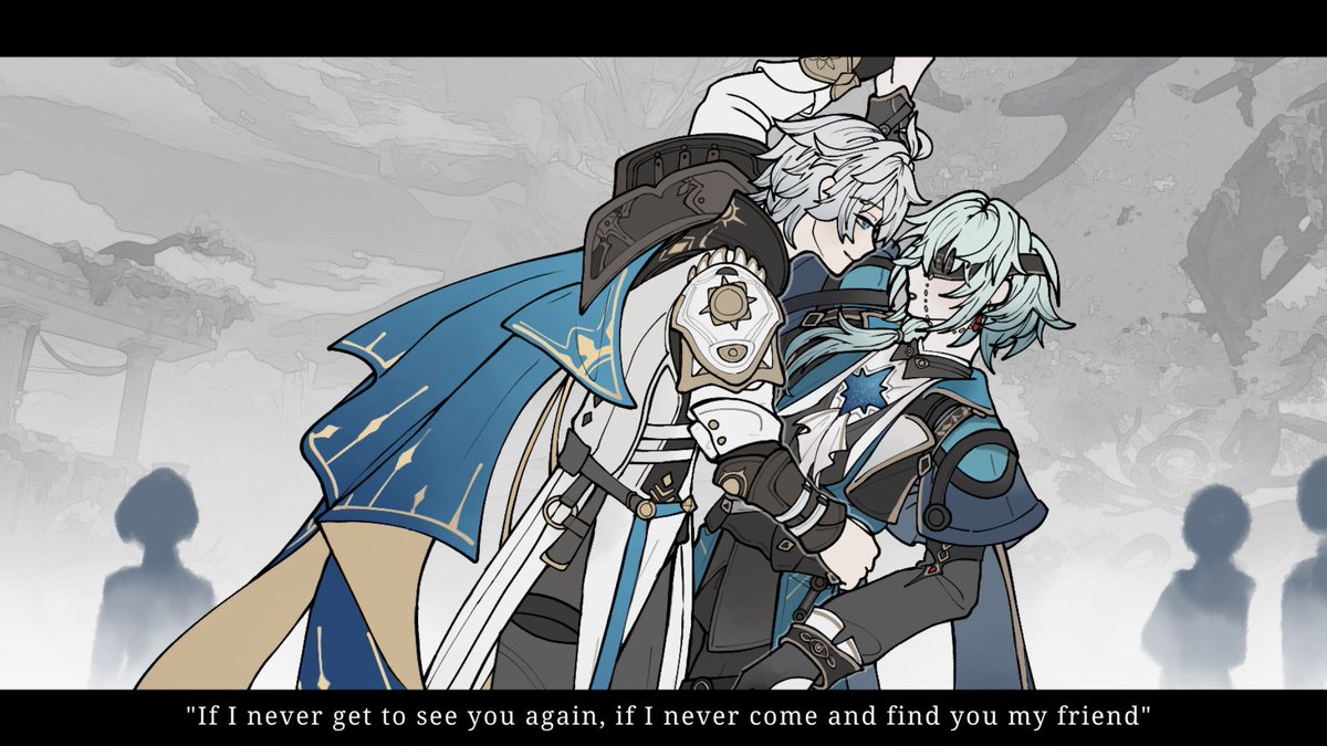 "Only us again, if..."
"If I never get to see you again, if I never come and find you my friend"
Lower one's eye
#Phainon #Anaxa #Phainaxa #HonkaiStarRail