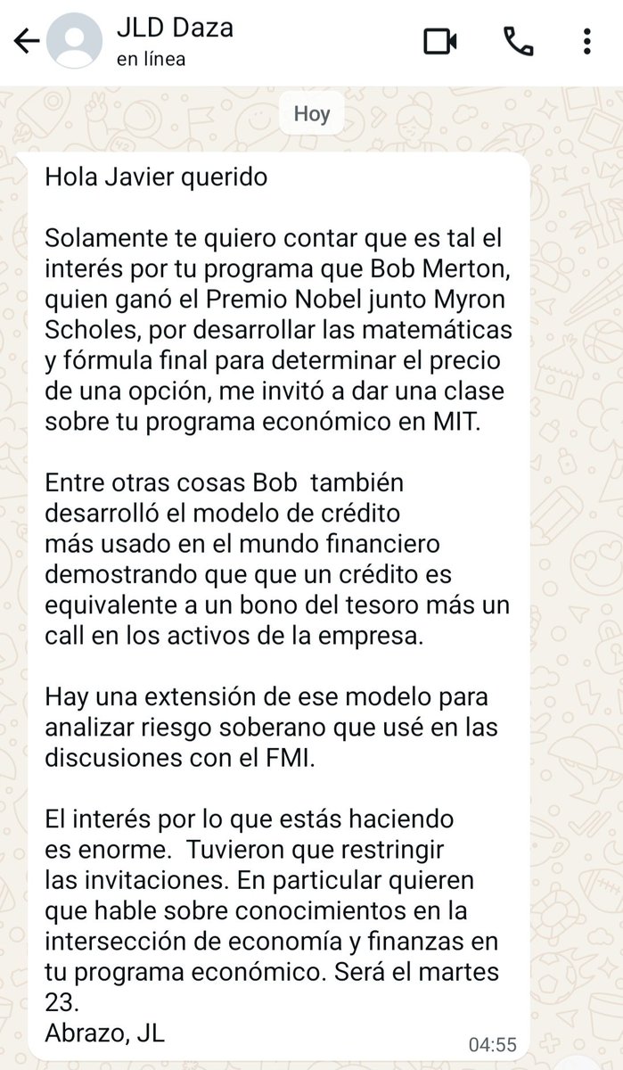 Javier Milei tweet media