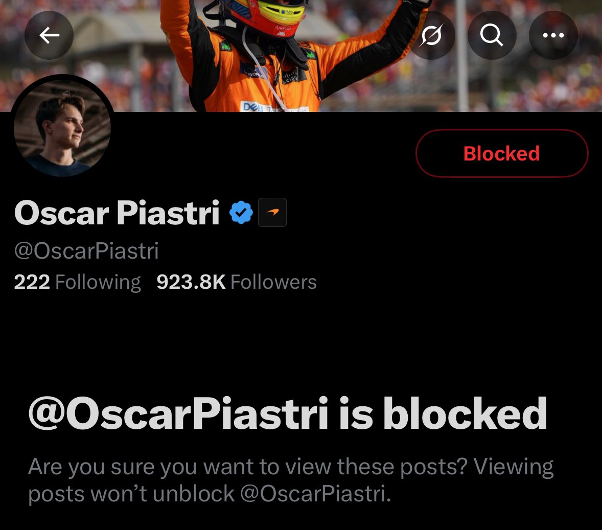kimipoints's tweet photo. Kimi got a haircut so i blocked oscar piastri https://t.co/tm7Vb0s89L