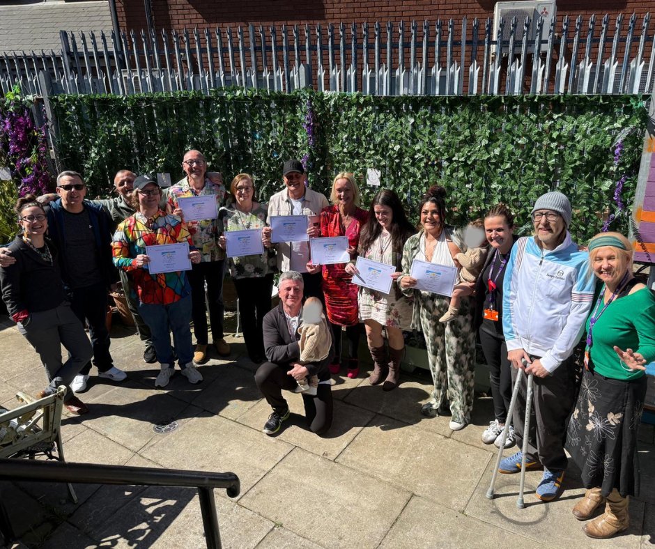Today we said a massive congratulations to the latest cohort to graduate from our Discovery Academy!

The sun came out to help us celebrate 7 inspiring individuals who have just completed an intense 12 week day rehabilitation programme.