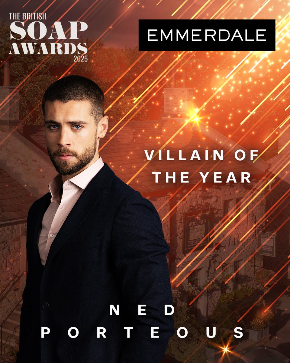 Emmerdale (@emmerdale) on Twitter photo VOTE NOW in this year's #SoapAwards! 🤩
And make sure you get your vote in for Ned as Villain Of The Year! 🙌
Vote here: britishsoapawards.tv
#Emmerdale <a href="/SoapAwards/">British Soap Awards</a> VOTE NOW in this year's #SoapAwards! 🤩
And make sure you get your vote in for Ned as Villain Of The Year! 🙌
Vote here: britishsoapawards.tv
#Emmerdale <a href="/SoapAwards/">British Soap Awards</a>