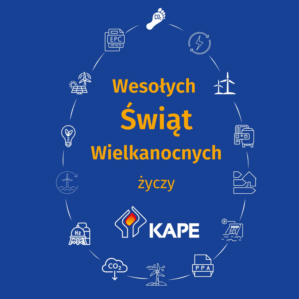 🫒 Z okazji zbliżających się Świąt Wielkanocnych 🐣🐰 cały zespół <a href="/KAPEPolska/">KAPE</a> pragnie złożyć najserdeczniejsze życzenia radosnych i spokojnych chwil spędzonych w gronie najbliższych. 
Niech ten wyjątkowy czas przyniesie Państwu dużo energii ⚡, inspiracji oraz  nowych pomysłów💡