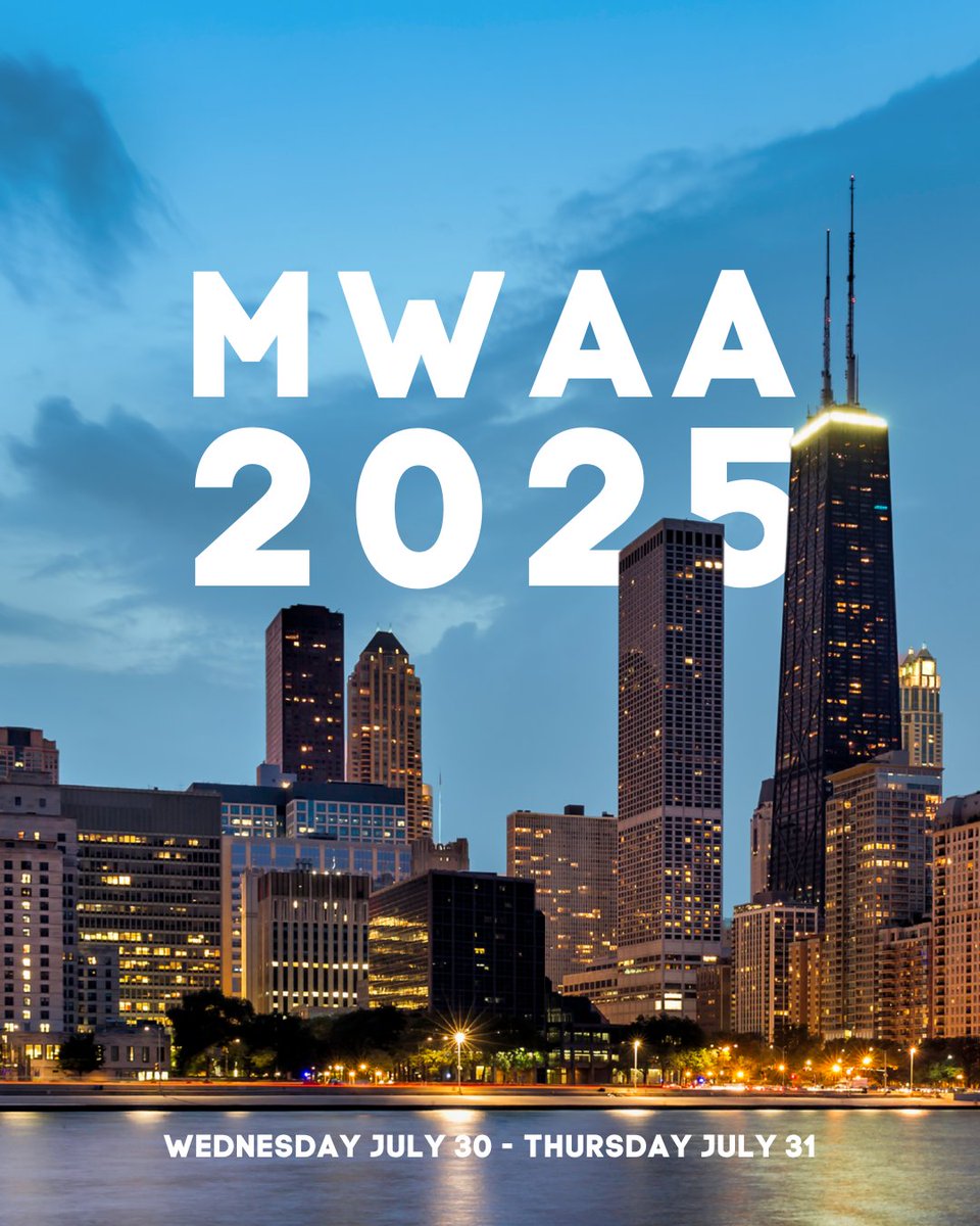 MWAA's tweet photo. The Windy City is calling ☎️ are you answering? 

#MWAA2025 is quickly approaching so it is time to make sure you are registered and have your hotel booked!

https://t.co/l1geiCI8y7 https://t.co/l9hMX4O9gz