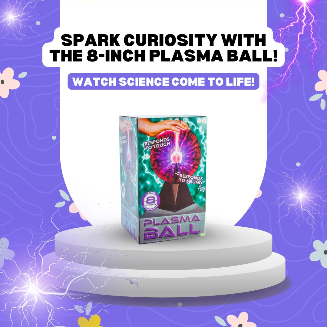 sistersensory's tweet photo. Spark wonder with our 8″ Plasma Ball! 🌟 Touch‑ &amp; sound‑activated for sensory play, STEM fun &amp; room decor—perfect for little scientists. 🔬✨ Explore more: https://t.co/O97FX7ngyW #SensoryOverload #STEM #TherapyToys #NDCommunity https://t.co/J8pVMt2fFv