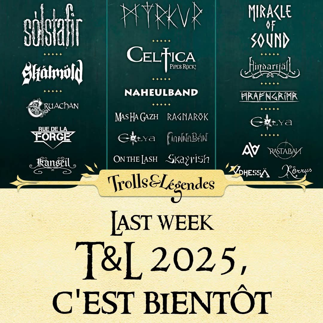 Ce week-end c'est le vingtième anniversaire du festival Trolls et Legendes et il reste des places pour venir nous voir samedi soir avec moult autres groupes ! Les billets sont là : trollsetlegendes.be/billetterie/