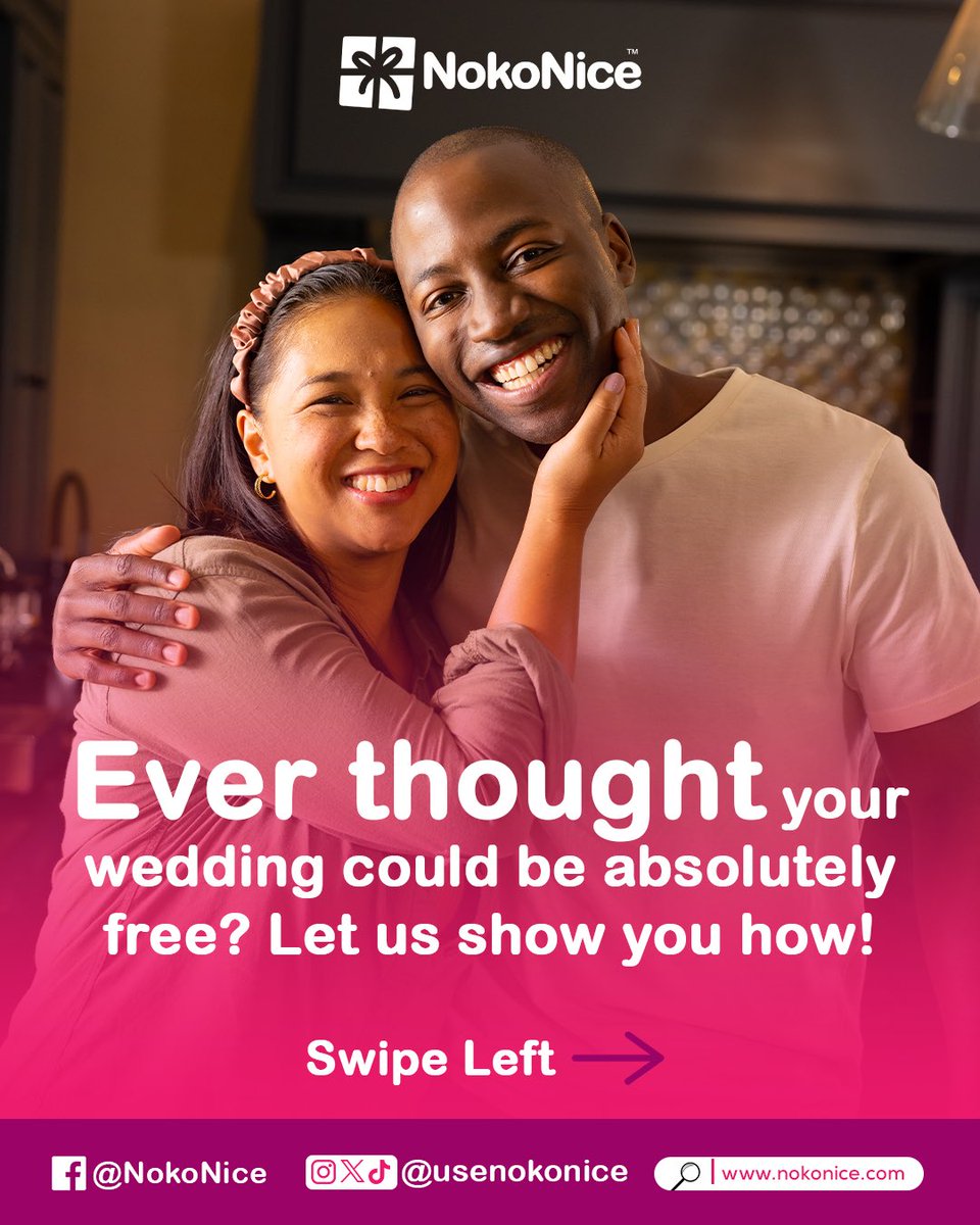 usenokonice's tweet photo. 🎁 Planning your wedding? Let Nokonice handle the gifting! Say goodbye to stress—create your wishlist, share with loved ones, and enjoy a debt-free dream wedding.
✨Start today at https://t.co/igDCDB6tpW
#DebtFreeWedding #NokoNice #WeddingWishlistGH #PerfectGiftsGH #GiftingEasy https://t.co/WHBPDoonR9