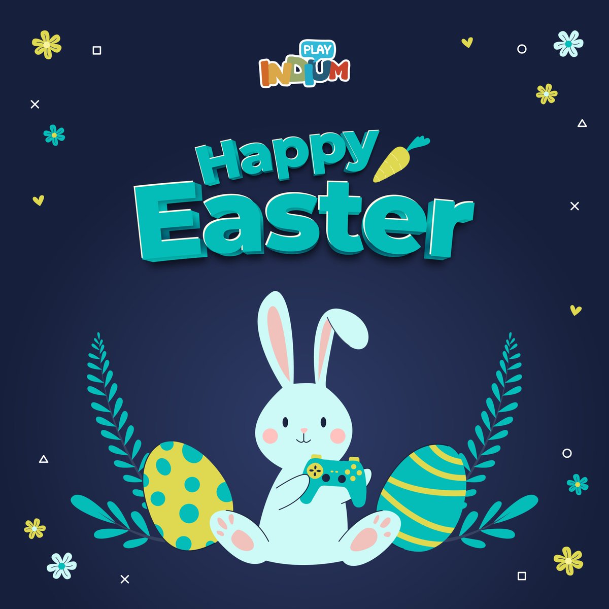 IndiumPlay's tweet photo. 🐣 Wishing you all a 𝐇𝐚𝐩𝐩𝐲 𝐄𝐚𝐬𝐭𝐞𝐫! 🐣

Here’s to a day full of peace, joy and maybe even a loot crate full of chocolate! 🐰 🍫
.
#HappyEaster #Easter #holiday #IndiumPlay #gaming #gametesting #gametesters #QAtesting #playtesting #playtesters #gamedevelopment #gamedev https://t.co/ooDvq0ZDRr