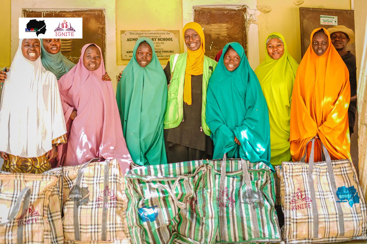 As part of our ongoing effort to promote hygiene and overall well-being among adolescent girls, #BOWDI, in partnership with #IGNITE and with funding support from the  <a href="/UAFAfrica/">UAF-Africa</a> , carried out the distribution of dignity kits at the school in Auno, Konduga LGA.