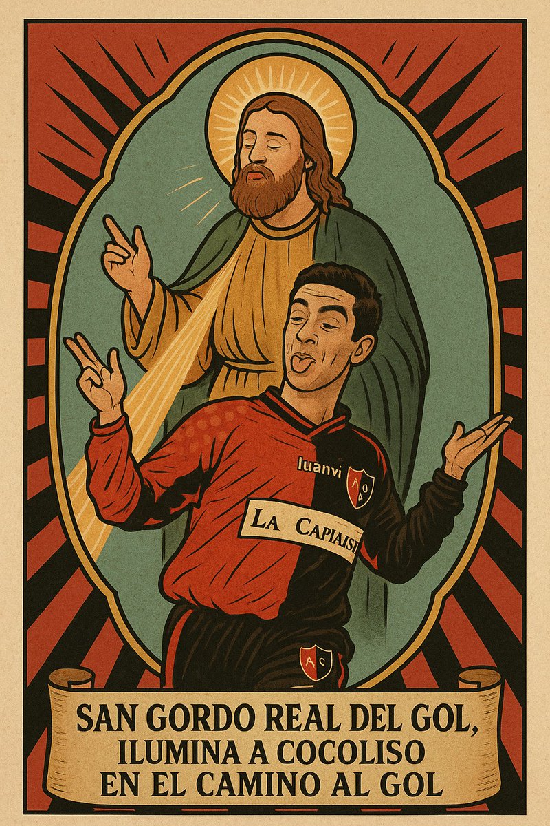 Dale me gusta al Gordo Real de la suerte para que guíe a Cocoliso con Unión #Newells #lepra #Vamoñubel