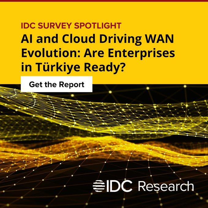 sheila_manek's tweet photo. #AI and #cloud are transforming enterprise networks in #Türkiye. 🌐 Discover key WAN trends, challenges, and opportunities for telcos and SD-WAN providers in
@IDC’s latest spotlight 👉https://t.co/hl57fLDdgV
#WANEvolution #AI #CloudComputing #TürkiyeDigital @IDCMEA https://t.co/knfuz4fZOx