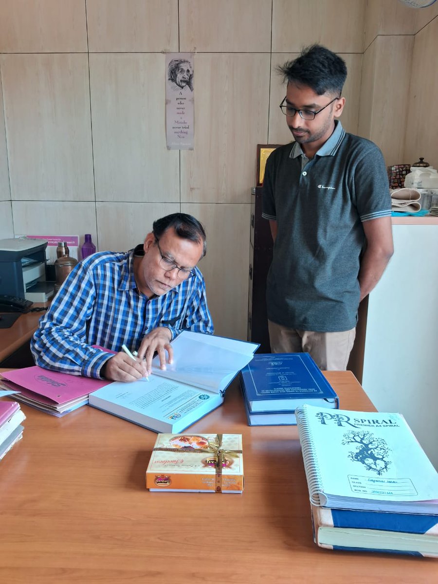 GautamPanda7's tweet photo. Arpita Banerjee and Indranil Chatterjee successfully defended their doctoral thesis after spending five and half years at CDRI. Good luck to both of them in future endeavors. Both of them worked in Medicinal Chemistry program combined with synthetic organic chemistry methodology. https://t.co/wnLi2roT92