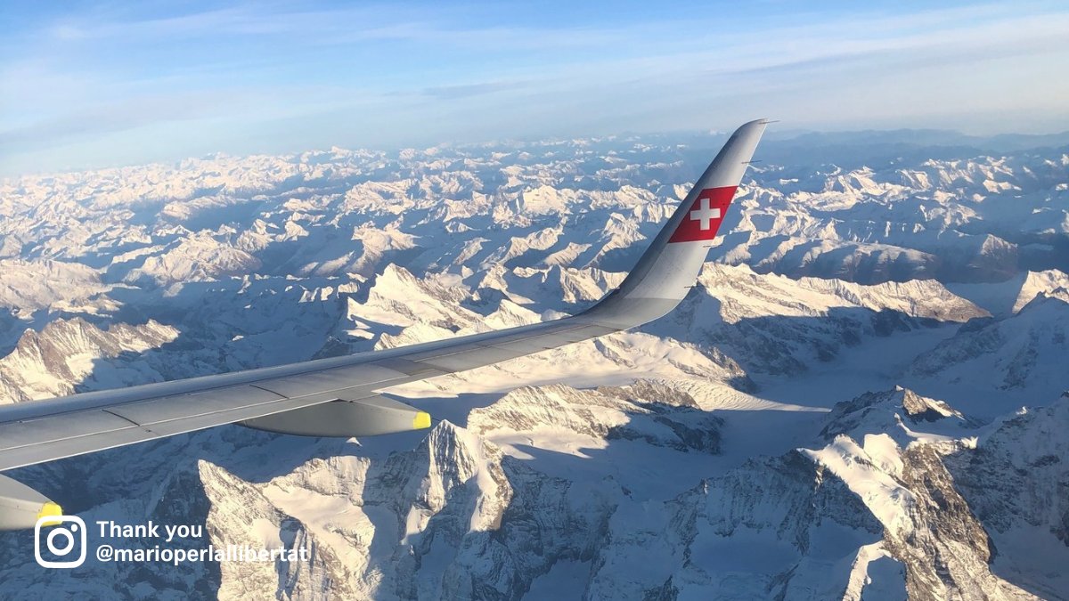 FlySWISS's tweet photo. Above the mountains, flying high with endless views all around. What’s your dream window seat view? ✈️🏔️
Share your pictures with #flyswiss for the chance to get featured.
#repostsoftheweek #repost https://t.co/8Ggy9dEkhE