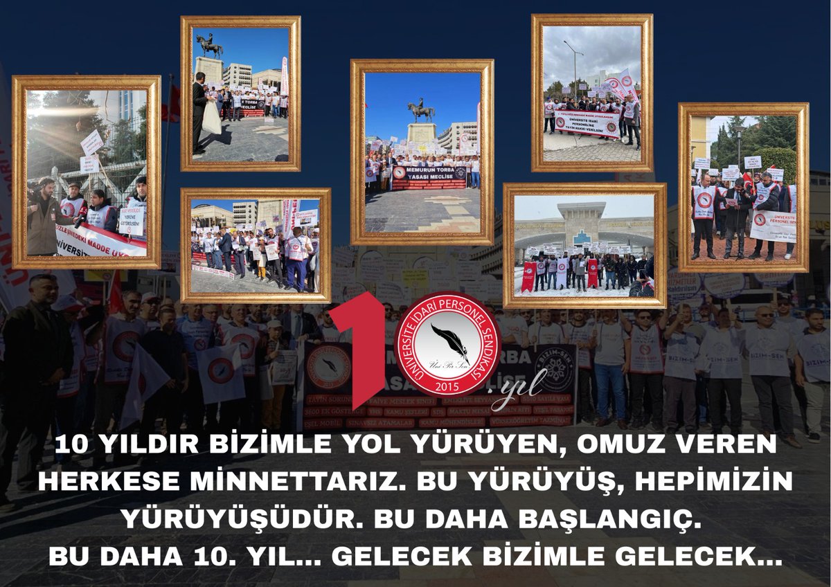 📢📢Üniversite İdari Personel Sendika’mız 10 yaşında! 🥳 Hep Birlikte Omuz Omuza Daha Nice Yıllara...💪