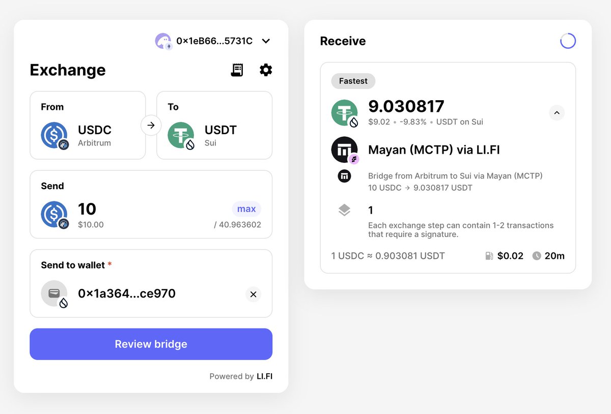 New ecosystem unlocked — <a href="/lifiprotocol/">LI.FI</a> expands to Sui 🫡
