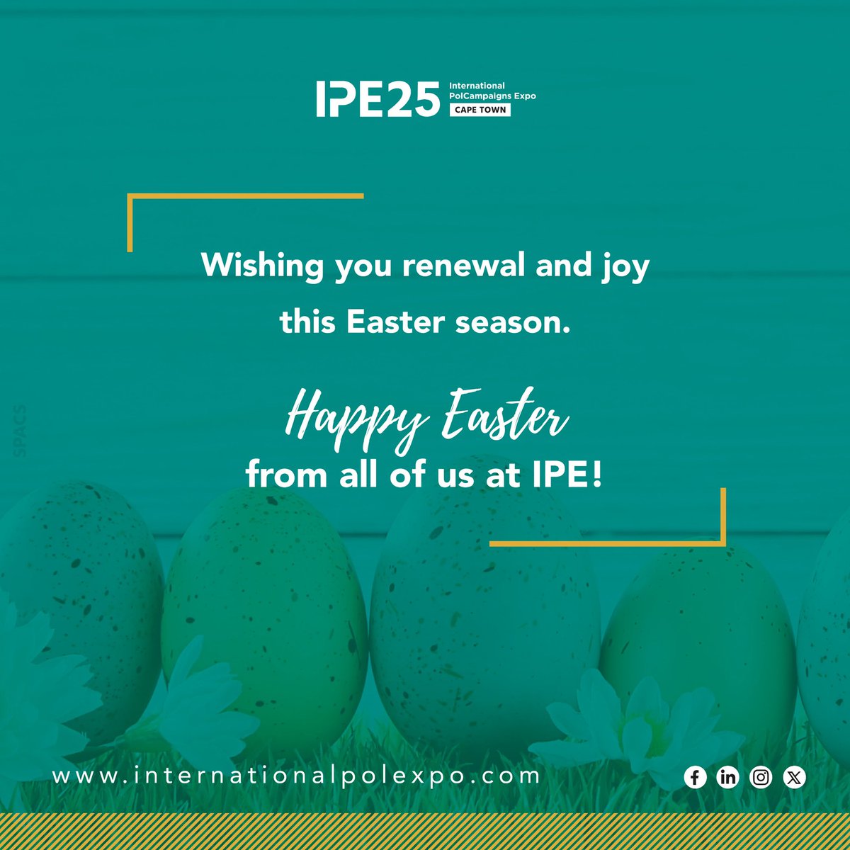 Our team at IPE wishes you a Happy Easter!

#IPE25
#Easter2025