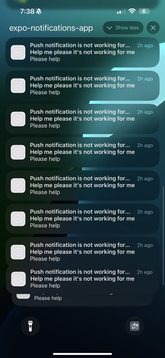 betomoedano's tweet image. Someone used my Expo push token from one of my videos to request help. This is new 😂
