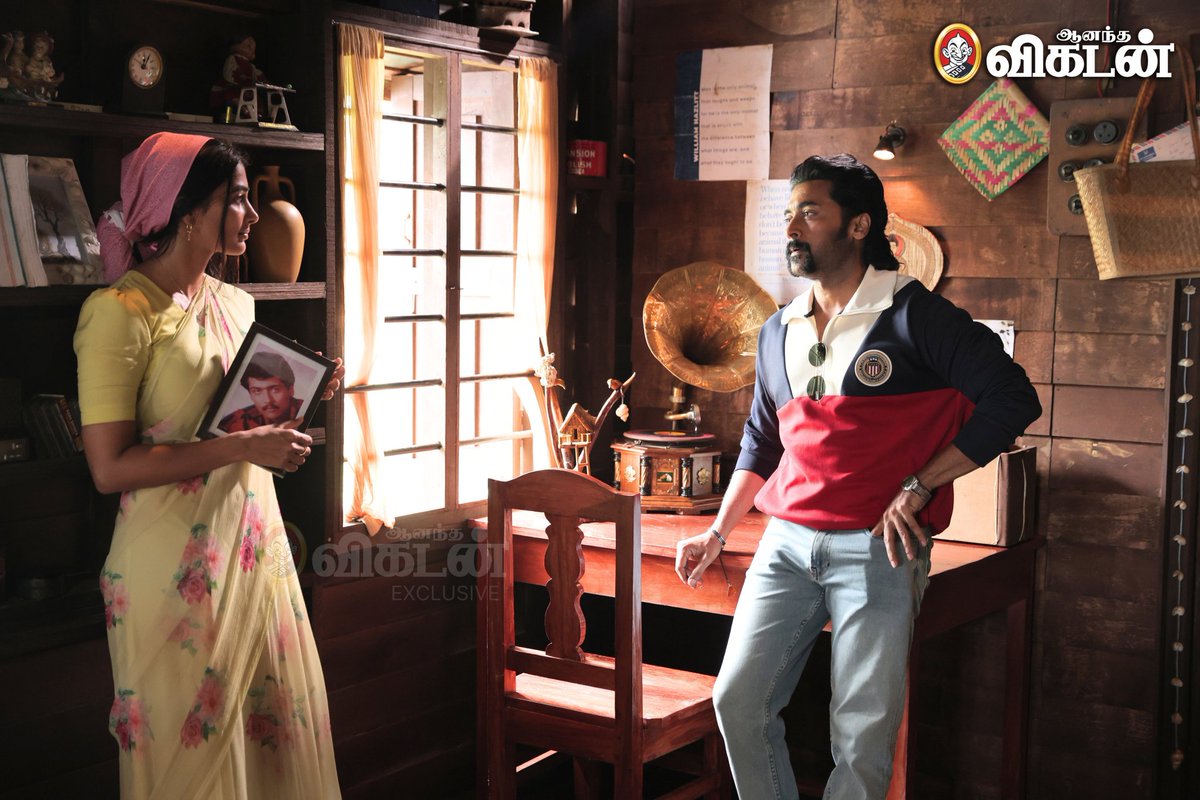 PoojaHegde TFC (@poojahegdetfc) on Twitter photo .<a href="/karthiksubbaraj/">karthik subbaraj</a> about #Retro
"This is not a gangster film! #Suriya plays Parivel Kannan, with stylish looks & he speaks cool Thoothukudi slang!He has a Cute love story + strong emotions with #PoojaHegde!
To say teaser dialogue = wholecore of the story!" .<a href="/karthiksubbaraj/">karthik subbaraj</a> about #Retro
"This is not a gangster film! #Suriya plays Parivel Kannan, with stylish looks & he speaks cool Thoothukudi slang!He has a Cute love story + strong emotions with #PoojaHegde!
To say teaser dialogue = wholecore of the story!"